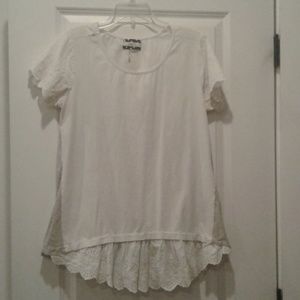 Roolee boutique eyelet sleeve blouse medium